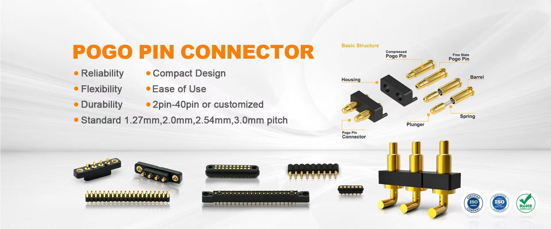 chất lượng Đầu nối chân Pogo nhà máy sản xuất