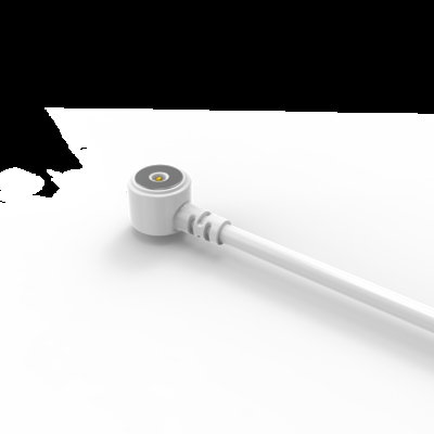 White male and female magnetic pogo pin  cable connector for LED strips