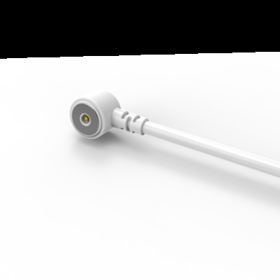 White male and female magnetic pogo pin  cable connector for LED strips